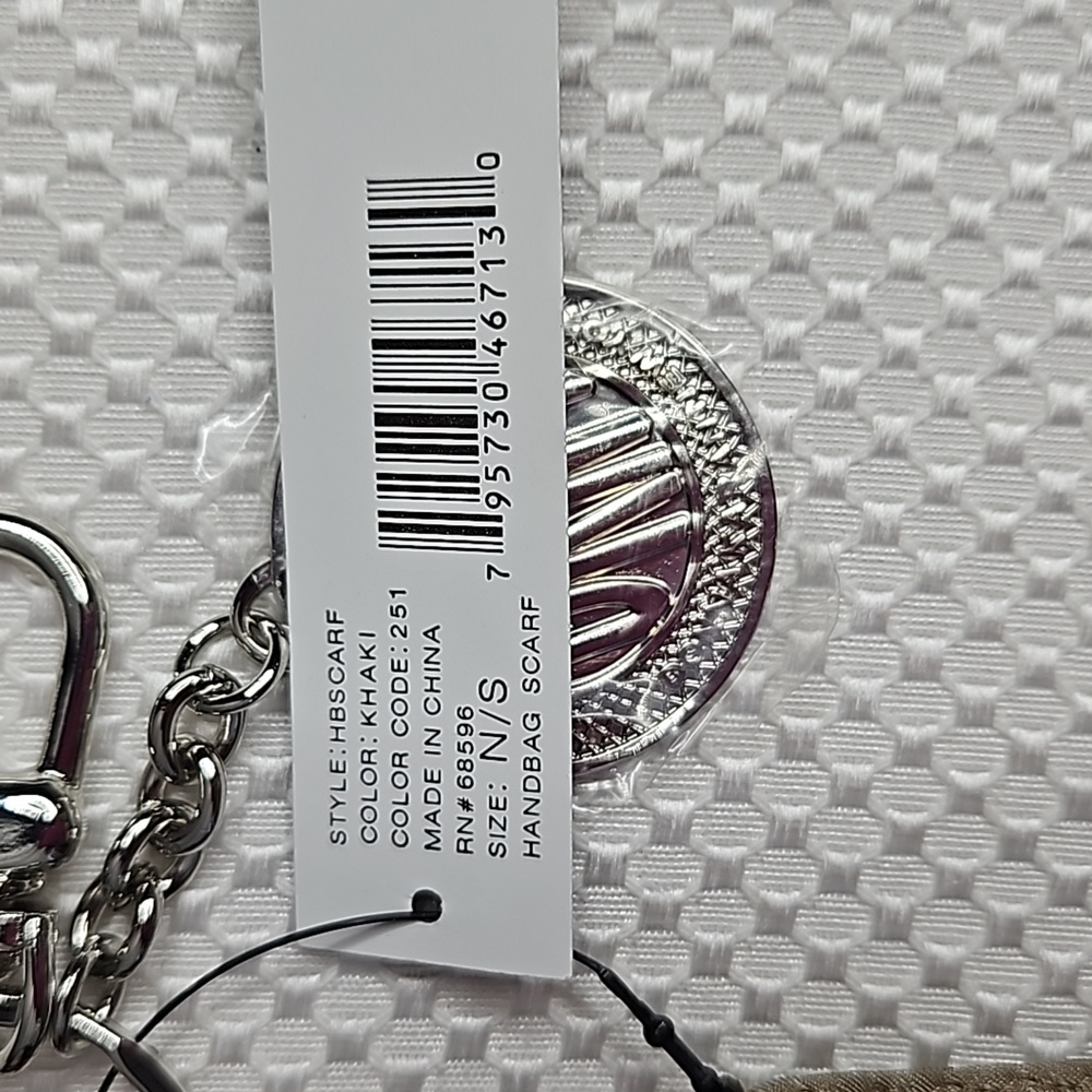 Donna Karan Handbag Scarf-khaki - Picture 5 of 7